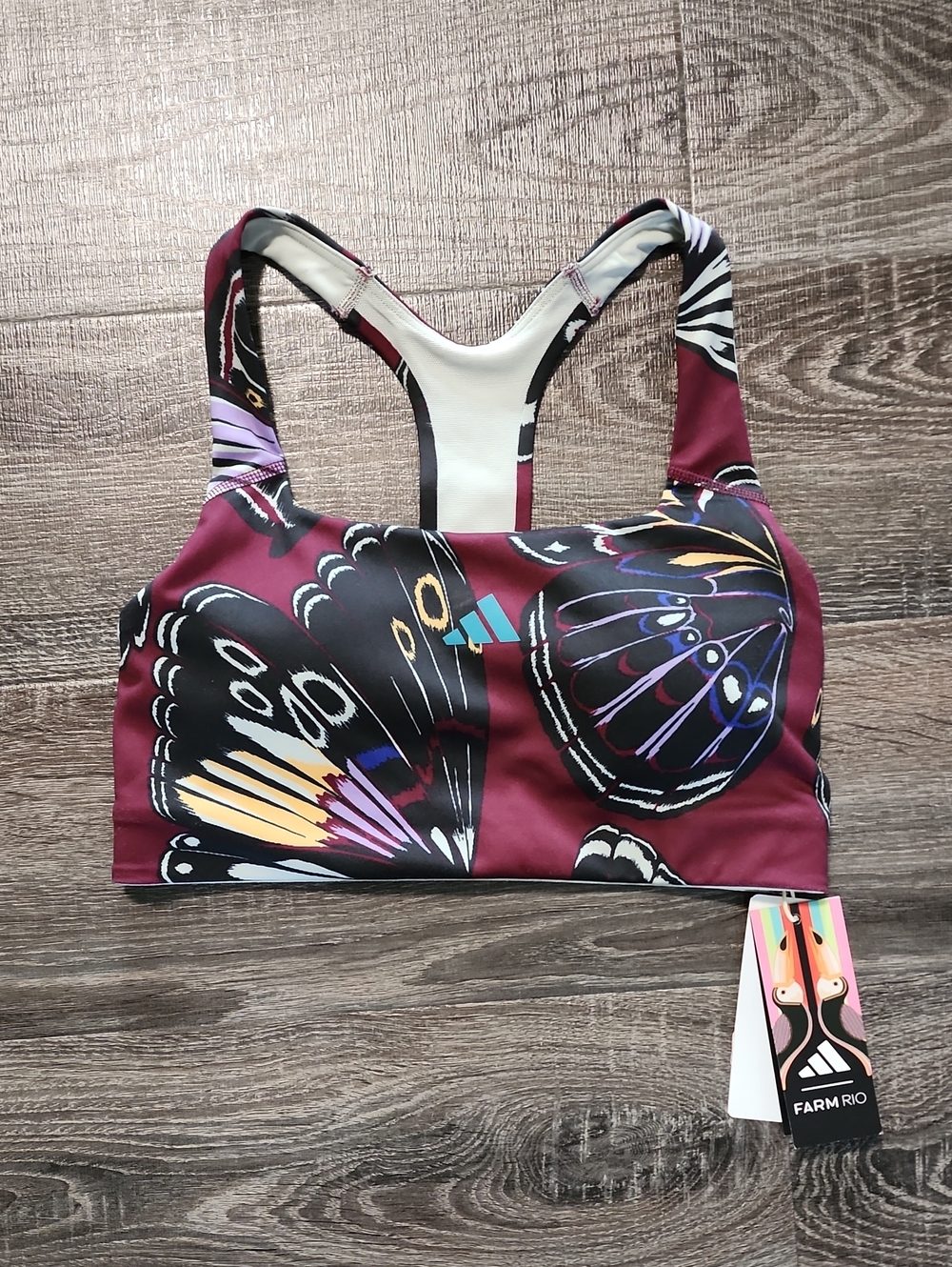 Adidas x Farm Rio "Butterfly" Sports Bra - Picture 2 of 5